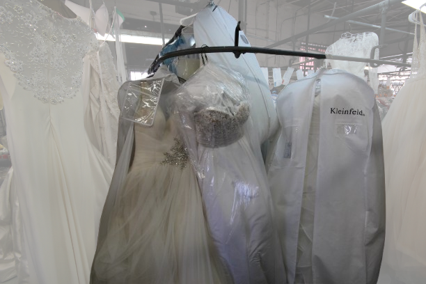 Satin wedding dress restored to perfection